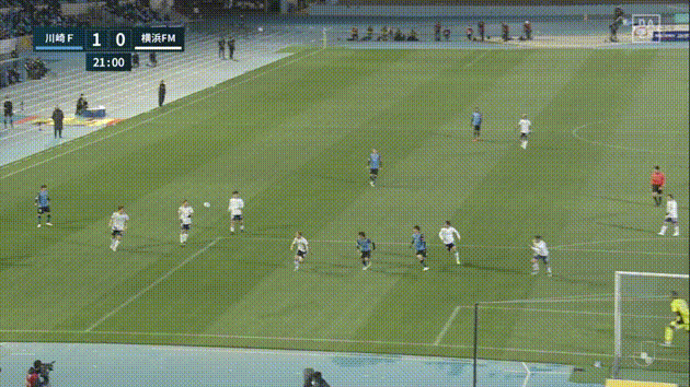 ◆Gif小ネタ◆Ｊ開幕戦川崎F先制ゴール家長昭博と山根視来のコンビネーションが美しすぎると話題に！