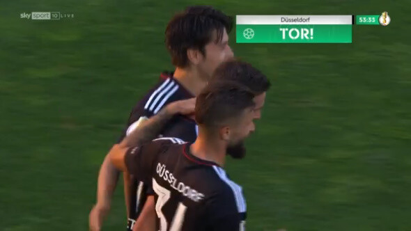 ◆DFB杯◆1回戦 オッフェンバッハ×デュッセルドルフ 田中碧、本日2アシスト目！