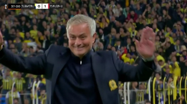 ◆朗報◆ジョゼ・モウリーニョ、オナナの人外セービングみて自軍のゴール阻止されたのになぜか嬉しそう