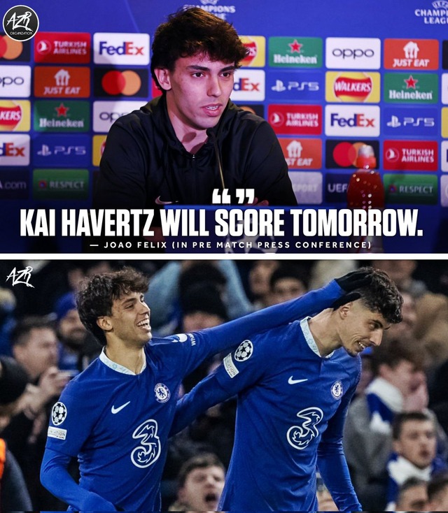 ◆CL小ネタ◆預言者？前日会見のジョアン・フェリックス「明日はカイ・ハヴァーツが得点するよ」
