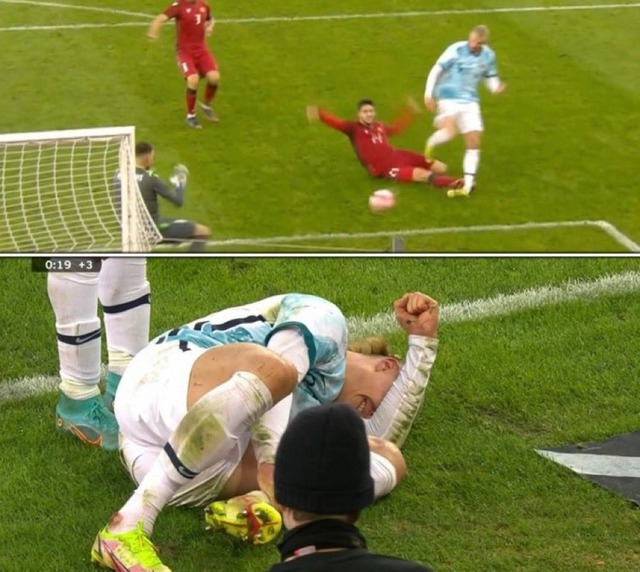 ◆悲報◆ドルトムントの怪物ハートランド、ノルウェイ代表練習で豪快ボレー打ってハムっちゃう😱