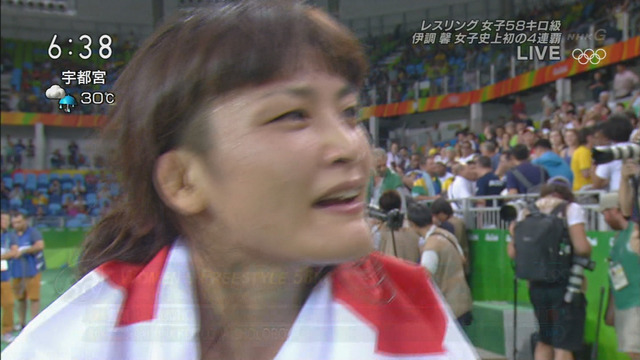 ◆リオ五輪速報◆伊調馨　女子レスリング58キロ級史上初の4連覇達成