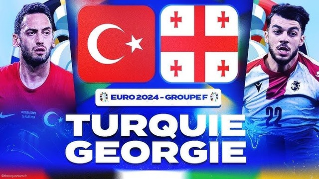 ◆EURO◆F組1節 トルコ×ジョージア 1-1の後半ギュレルのゴラッソと猛攻ジョージアのCKからカウンターを無人のGに決めて3-1！トルコが白星発進！