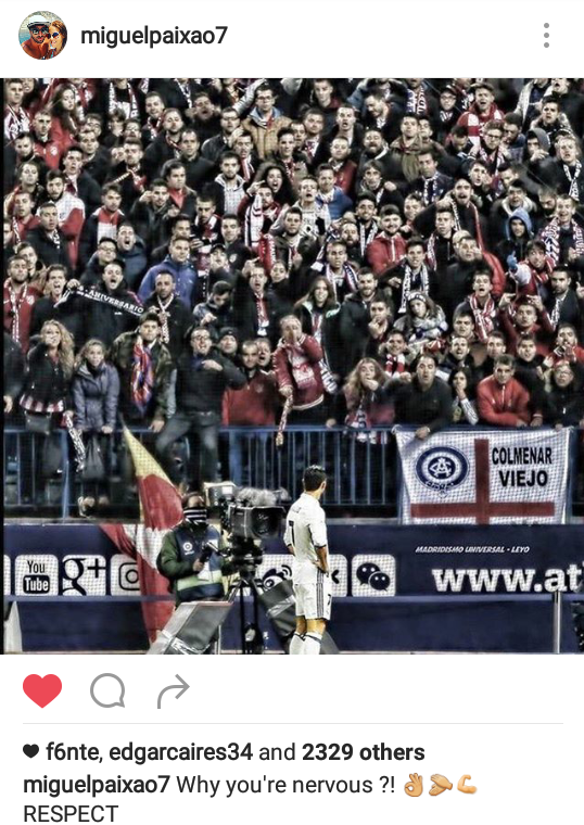 ◆リーガ◆クリロナがゴールするたびにビセンテカルデロンのアトレティを煽りまくって、ジダンに交代させられても超ご機嫌でワロタｗｗｗ