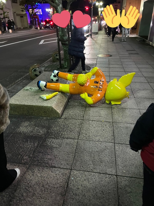 ◆悲報◆清水市内のパルちゃんは老朽化による自然倒壊！きれいに色塗り直したばかりなのに…