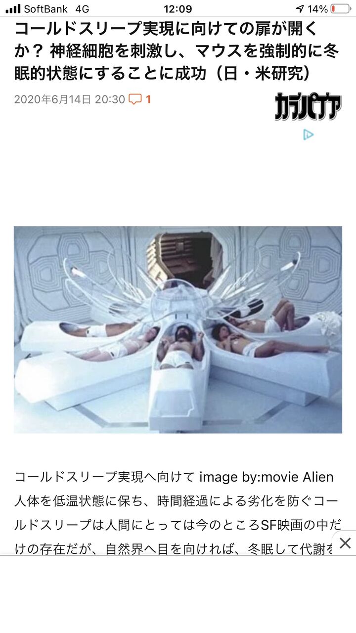 コールドスリープに成功 マウスを強制的に冬眠状態にする 300年後の未来を見れる くるちゃんねる