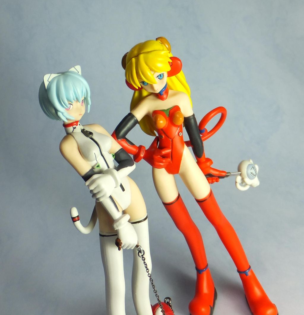 新世紀エヴァンゲリオン ネコミミ綾波 モンキーアスカ ぐりむろっく フィギュア ネコミミ綾波 & モンキーアスカ ぐりむろっく! ミックス エディション