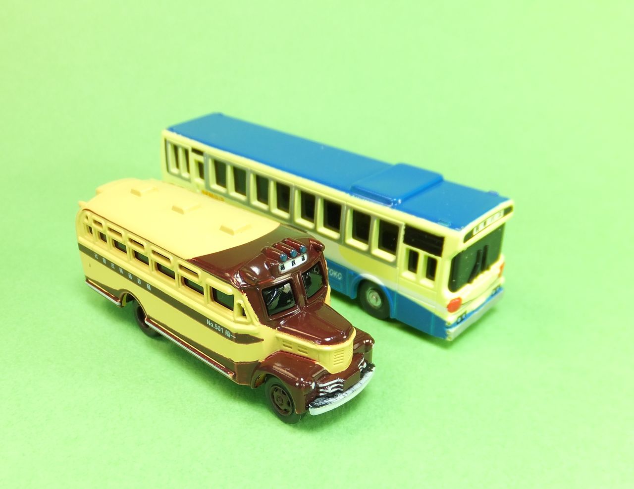 ローソン限定　全国観光地めぐり　バスコレクション　ミニカー　ミニバス　当時物 ローソン限定☆全国観光地めぐり☆バスコレクション ミニカー 5台