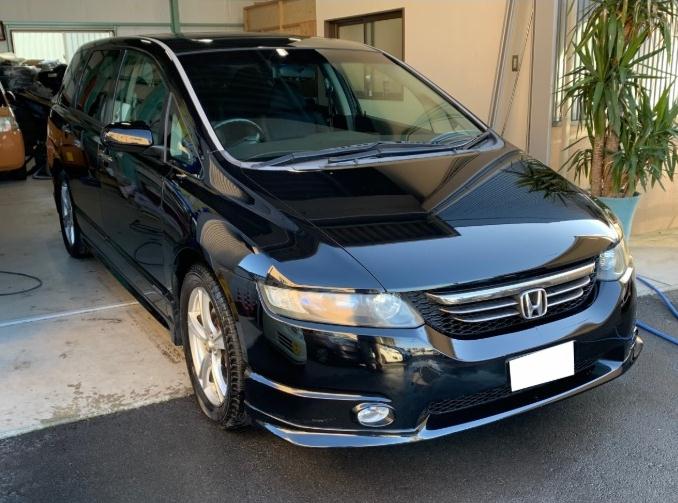 作業メニュー 車の鏡面磨き ポリマーコーティング ホンダ オデッセイ Rb1 アブソルート 栃木県宇都宮市 鹿沼市ガレージ シースワロー Garage Sea Swallow ガレージ シースワロー 栃木県の中古車販売店