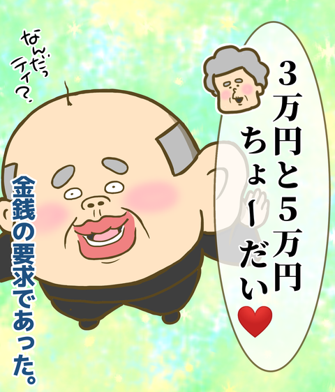 金銭の要求だった