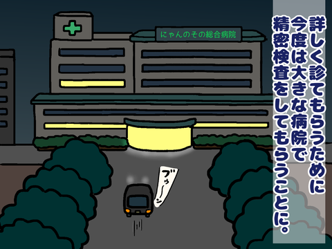 大きな病院で精密検査