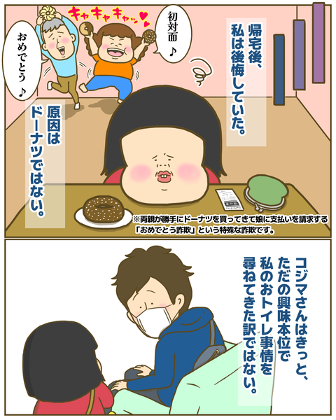帰宅後に後悔する私