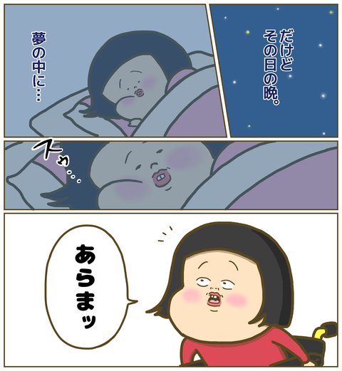 その日の夜に夢の中で