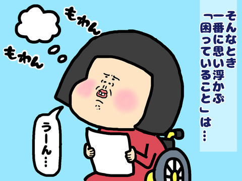 困っていることを思い浮かべる