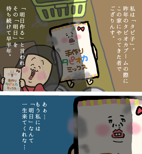 忘れ去られた手作りタピオカミックス