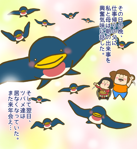 巣立つツバメを送り出した私達