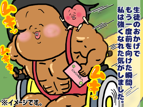 ムキムキになる