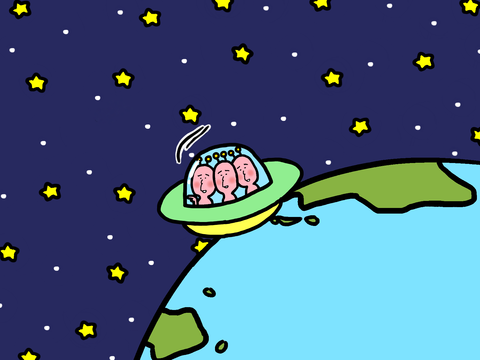 宇宙人のイラスト