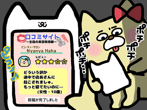 口コミサイトに投稿