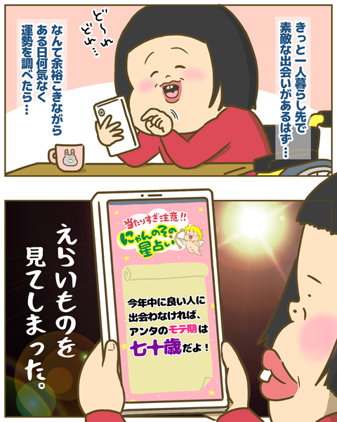 モテ期70歳と占いで言われて