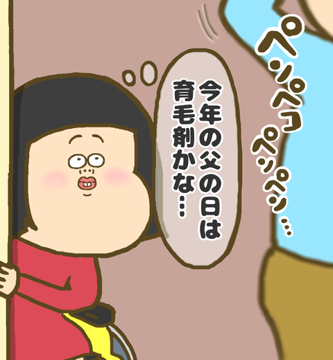 今年の父の日のプレゼントは育毛剤かな