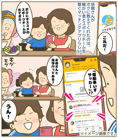 電動車いすサッカーに興味を持つ