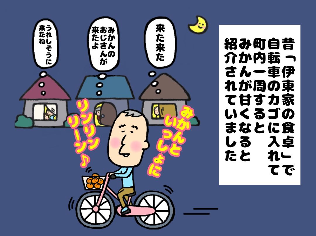 みかん 自転車のかご テレビ