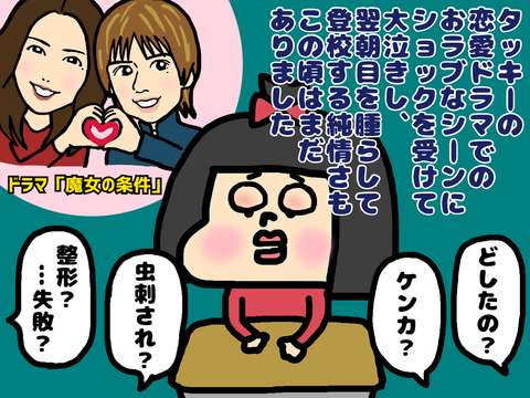 タッキー(滝沢秀明)と松嶋菜々子のドラマ「魔女の条件」