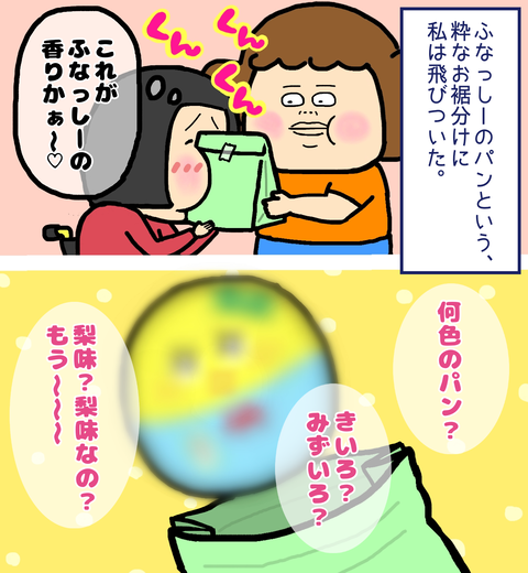 ふなっしーのパンを想像してわくわくする私