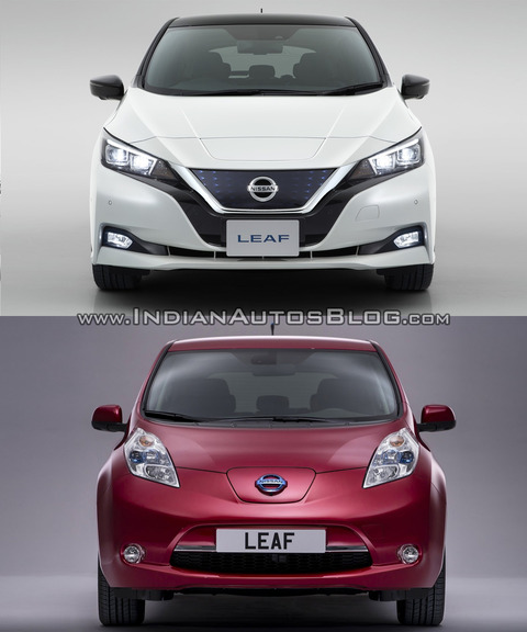 2018-Nissan-Leaf-vs_-2014-Nissan-Leaf-front