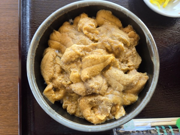 松前のうに丼の写真