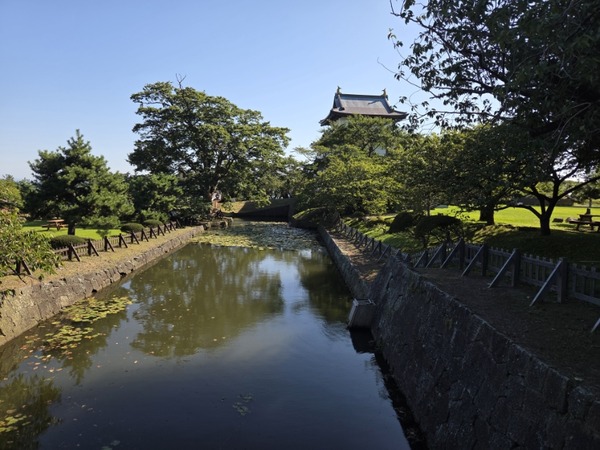 松前観光地の松前城の写真