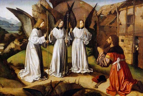 Lieferinxe_-_Abraham_and_the_Three_Angels,_about_1495-1500