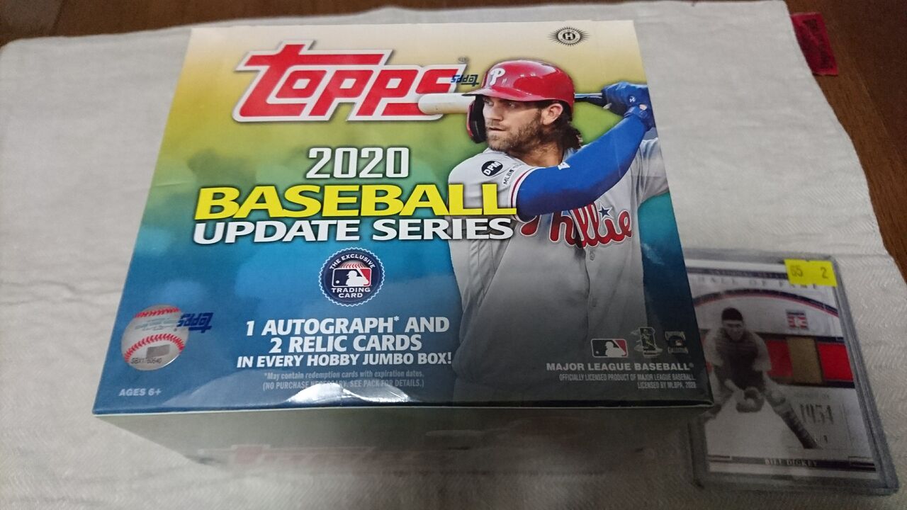 Mlb メジャーリーグカード 2020 Topps Update Jumbo 1ボックス開封結果 プロ野球 メジャーのカード収集ログ
