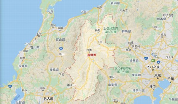 Googlemap長野県