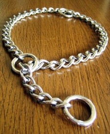 美濃柴用のステンレス製チェーンカラー