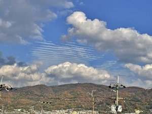 12/2午後の生駒山の様子