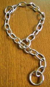 ボーダーコリー用に作成したドイツタイプチェーンカラー