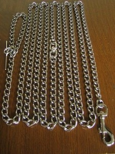 秋田犬用の5ｍのステンレス製係留用チェーン