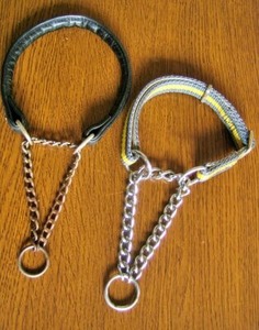 お直し加工前のハーフチョーク首輪