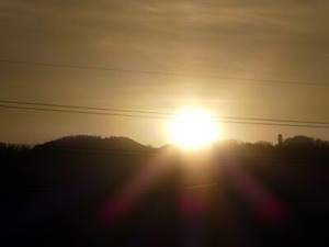2021年１月の生駒山からの日の出
