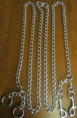 元気すぎるミックス犬用に係留用チェーンをお作りしました 鎖屋兄弟の奮闘記