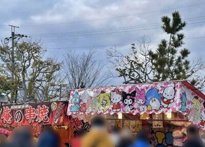 サンリオキャラクターの屋台