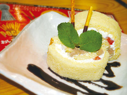 ポッキーロールケーキ