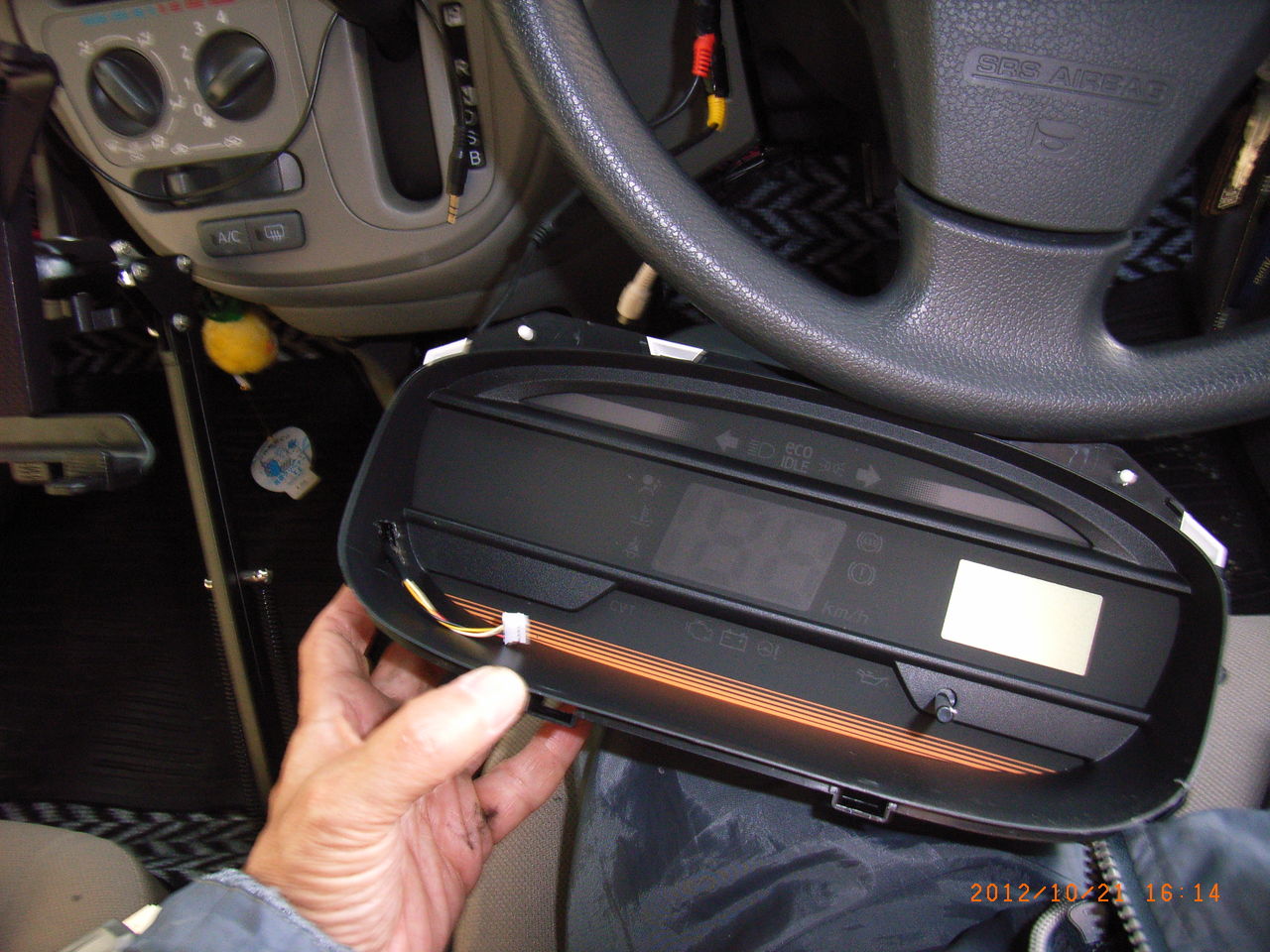 ミライースの改造8 メーター回り カタナを友に受験を頑張る