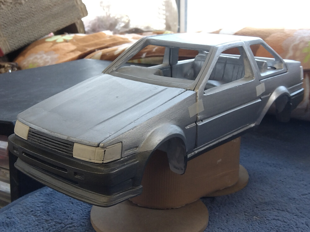ハチの青春(自作) 頭文字D（AE86トレノ）の制作 その1 フィギュア制作とキット確認