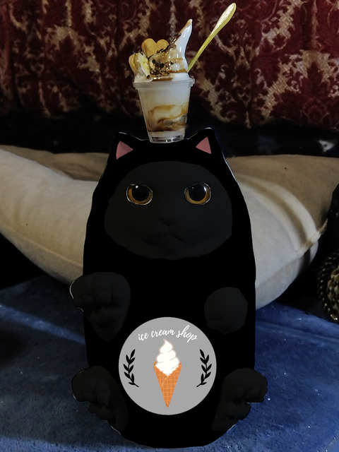 ウェルさんだるまねきねこ(黒)