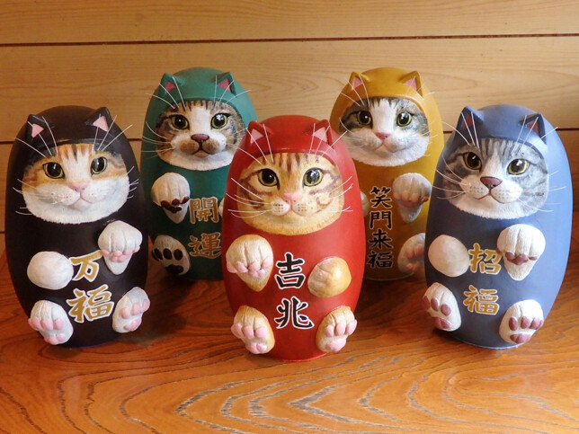 ねこふく5招き猫制作・まとめ : のら3ゃん＆とひろの創作工房