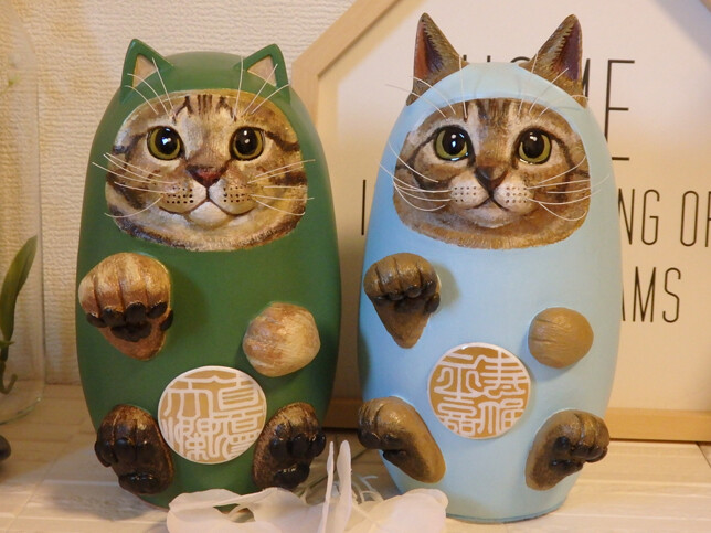 ねこふく5招き猫制作・まとめ : のら3ゃん＆とひろの創作工房