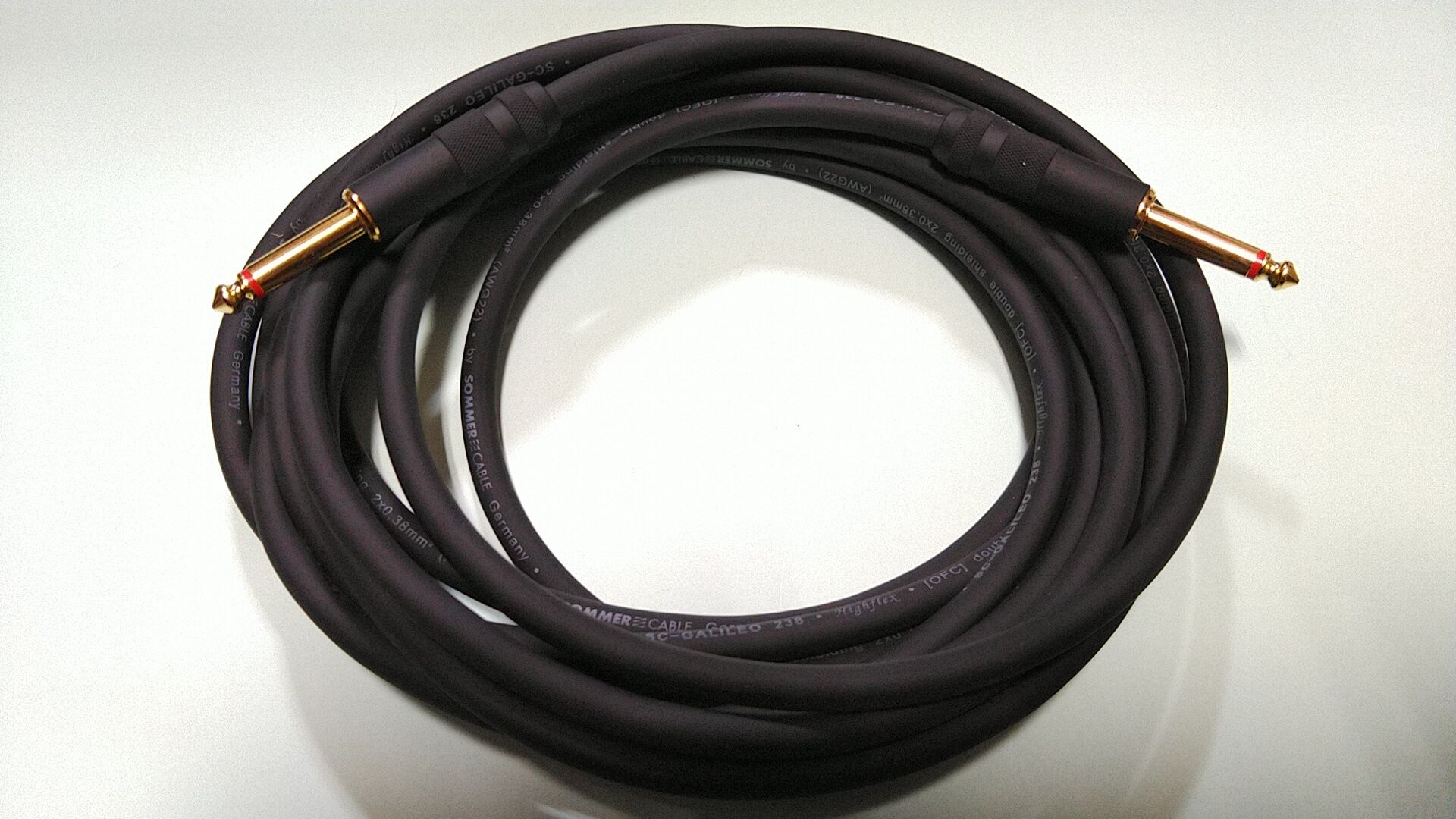 SOMMER GALILEO 238 2mペア XLR金メッキ/WBTハンダ使用 SOMMER CABLE 楽器ケーブル ギター ベース用ケーブル 正規代理